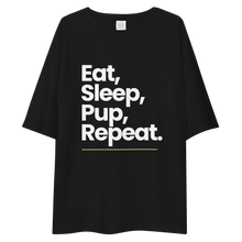 Eat Sleep Pup Repeat "Poppins" Unisex Oversized T-Shirt by Design Express