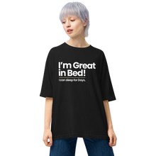 I'm Great in Bed "Poppins" Unisex Oversized T-Shirt by Design Express