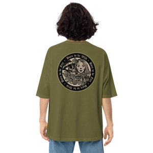 City Green / S Born to be Wild, Born to be Free Unisex Oversized T-Shirt by Design Express