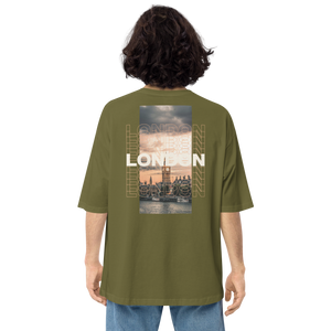 City Green / S London Back Unisex Oversized T-Shirt by Design Express