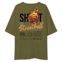 Shoot Streetball Back Unisex Oversized Light T-Shirt by Design Express