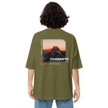 Yosemite National Park Back Unisex Oversized Dark T-Shirt by Design Express