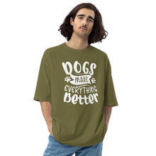 City Green / S Dogs Make Everything Better Unisex Oversized T-Shirt by Design Express