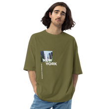 City Green / S New York Coordinates Front Unisex Oversized Dark T-Shirt by Design Express