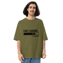 City Green / S Fart Loading Front Unisex Oversized Light T-Shirt by Design Express