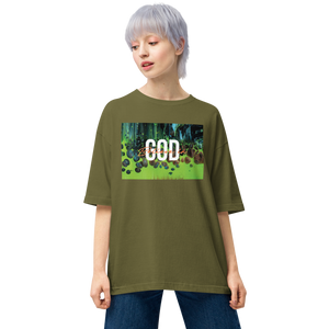 City Green / S Believe in God Unisex Oversized T-Shirt by Design Express