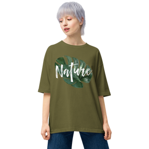 City Green / S Nature Montserrat Leaf Unisex Oversized T-Shirt by Design Express