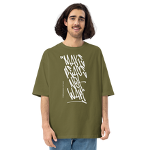 City Green / S Make Peace Not War Unisex Oversized Dark T-Shirt by Design Express