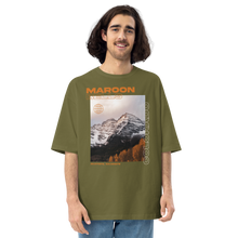 City Green / S Maroon Bells, Colorado Front Unisex Oversized T-Shirt by Design Express
