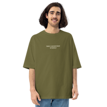 City Green / S Travel Is An Investment In Yourself Back Unisex Oversized T-Shirt by Design Express