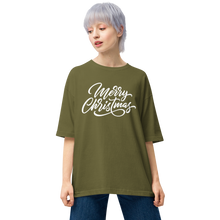 City Green / S Merry Christmas Unisex Oversized T-Shirt by Design Express