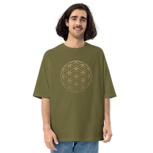 City Green / S Flower of Life Unisex Oversized T-Shirt by Design Express