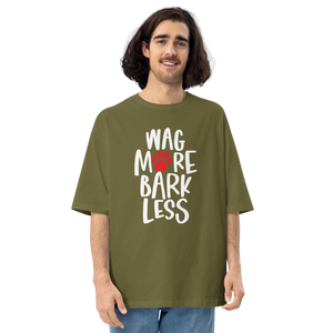 City Green / S Wag More Bark Less Unisex Oversized T-Shirt by Design Express