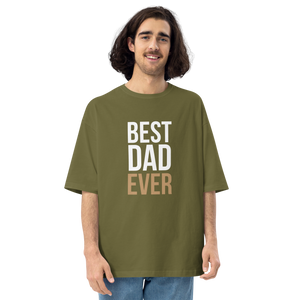 City Green / S Best Dad Ever Unisex Oversized T-Shirt by Design Express