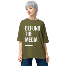 City Green / S Defund the Media Condensed Unisex Oversized T-Shirt by Design Express