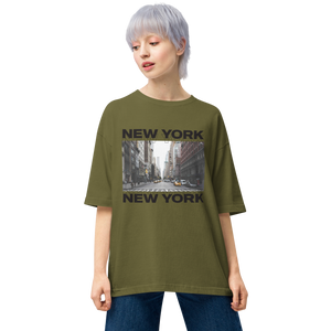 City Green / S New York Front Unisex Oversized Light T-Shirt by Design Express