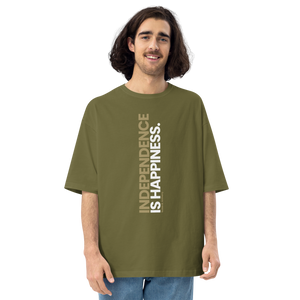 City Green / S Independence is Happiness "Poppins" Unisex Oversized T-Shirt by Design Express