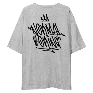 Normal is Boring Graffiti Back Unisex Oversized Light T-Shirt by Design Express