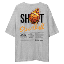 Shoot Streetball Back Unisex Oversized Light T-Shirt by Design Express