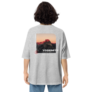 Yosemite National Park Back Unisex Oversized Dark T-Shirt by Design Express