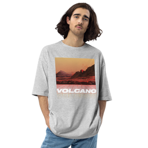 Mixed Grey / S Vulcano Front Unisex Oversized T-Shirt by Design Express