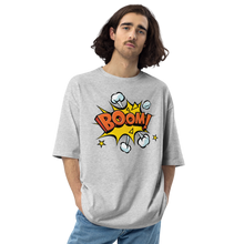 Mixed Grey / S Boom Pop Art Unisex Oversized T-Shirt by Design Express