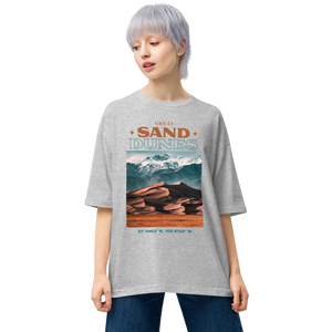 Mixed Grey / S Great Sand Dunes Front Unisex Oversized T-Shirt by Design Express