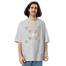 Mixed Grey / S Crazy X-Cross Unisex Oversized T-Shirt by Design Express