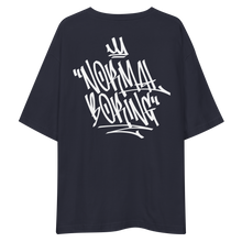 Normal is Boring Graffiti Back Unisex Oversized Dark T-Shirt by Design Express