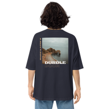 Navy / S Durdle Door Back Unisex Oversized T-Shirt by Design Express