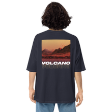 Navy / S Vulcano Back Unisex Oversized T-Shirt by Design Express