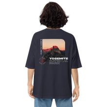 Yosemite National Park Back Unisex Oversized Dark T-Shirt by Design Express