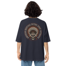 Navy / S American Heritage Back Unisex Oversized T-Shirt by Design Express