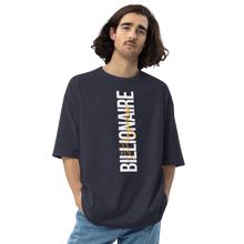 Navy / S Billionaire in Progress (motivation) Unisex Oversized T-Shirt by Design Express