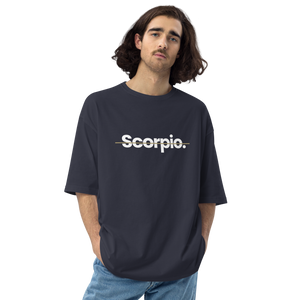 Navy / S Scorpio "Poppins" Unisex Oversized T-Shirt by Design Express