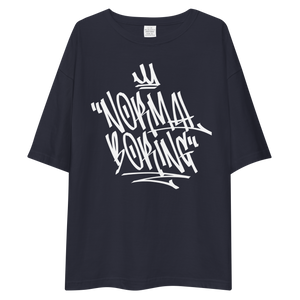 Normal is Boring Graffiti Unisex Oversized Dark T-Shirt by Design Express