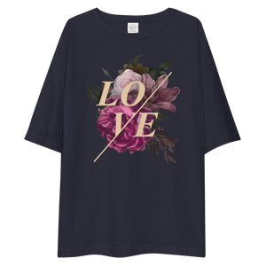 Love Flower Front Unisex Oversized T-Shirt by Design Express