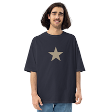 Navy / S Star Unisex Oversized T-Shirt by Design Express