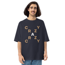 Navy / S Crazy X-Cross Unisex Oversized T-Shirt by Design Express