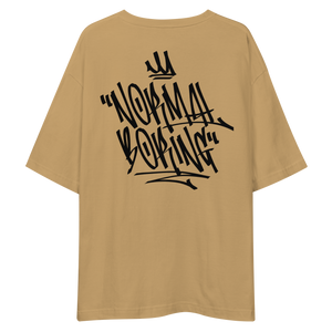 Normal is Boring Graffiti Back Unisex Oversized Light T-Shirt by Design Express