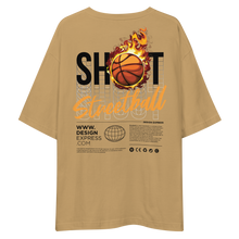 Shoot Streetball Back Unisex Oversized Light T-Shirt by Design Express