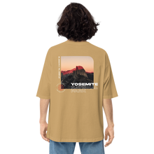 Yosemite National Park Back Unisex Oversized Dark T-Shirt by Design Express