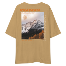 Maroon Bells, Colorado Back Unisex Oversized T-Shirt by Design Express
