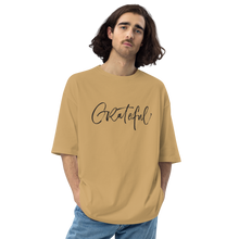 Sand Khaki / S Grateful Light Unisex Oversized T-Shirt by Design Express