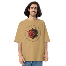 Sand Khaki / S Nothing is more abstarct than reality Circle Unisex Oversized T-Shirt by Design Express