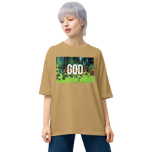 Sand Khaki / S Believe in God Unisex Oversized T-Shirt by Design Express