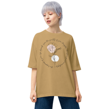 Sand Khaki / S The happiness of your life deppends upon the quality of your thoughts Unisex Oversized T-Shirt by Design Express