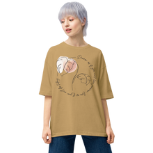 Sand Khaki / S Dream as if you will live forever Unisex Oversized T-Shirt by Design Express