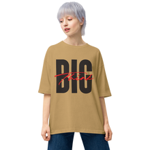 Sand Khaki / S Think BIG (Bold Condensed) Unisex Light Oversized T-Shirt by Design Express