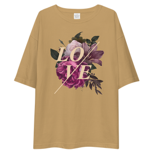 Love Flower Front Unisex Oversized T-Shirt by Design Express